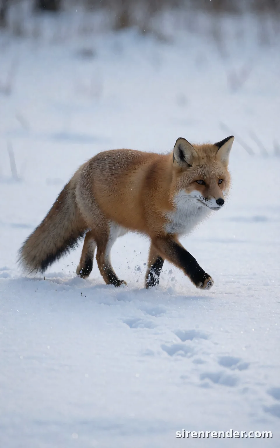 Fox in the snow, expanded prompt: Fox in the snow, expanded prompt, seed 22