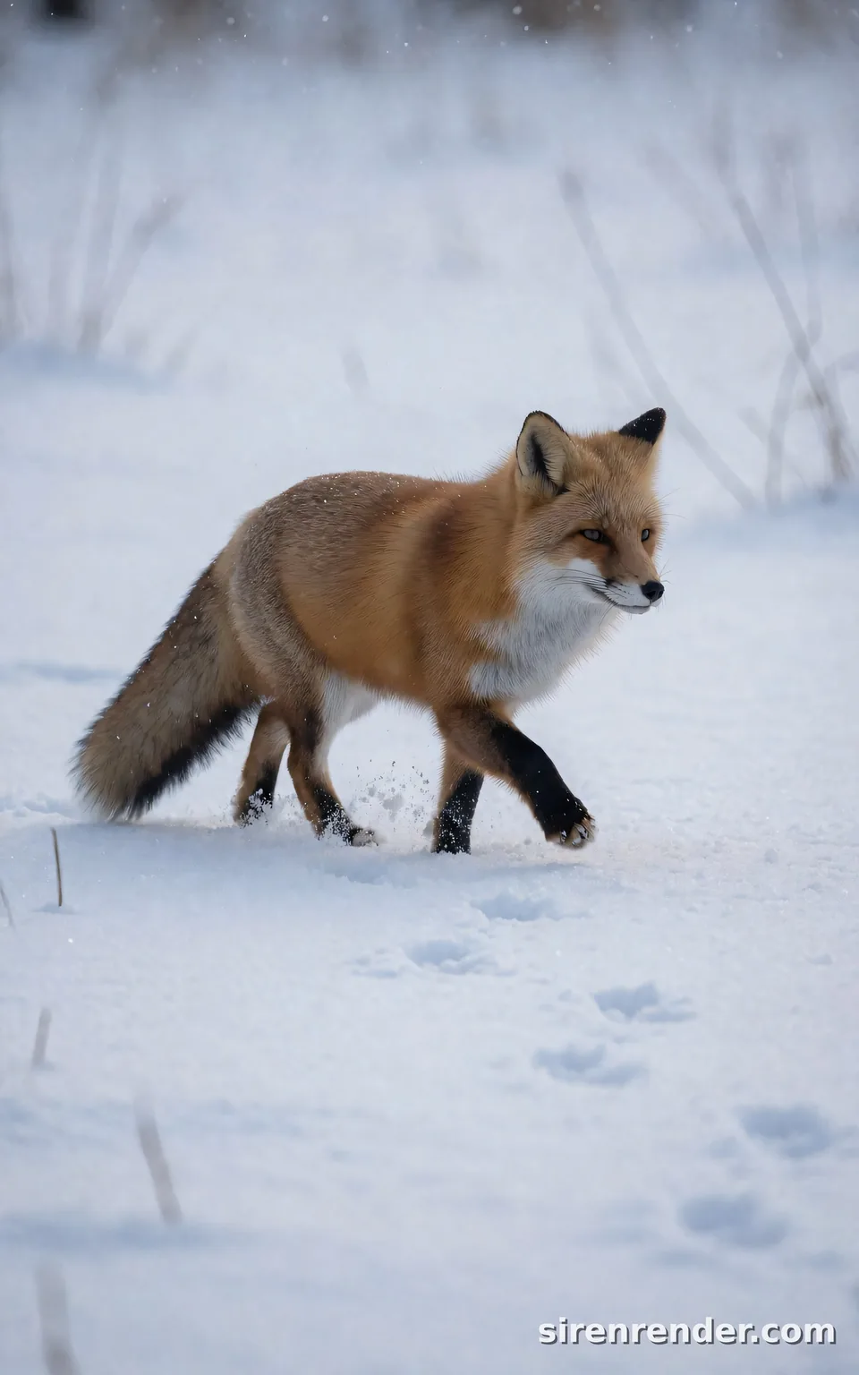 Fox in the snow, expanded prompt: Fox in the snow, expanded prompt, seed 44