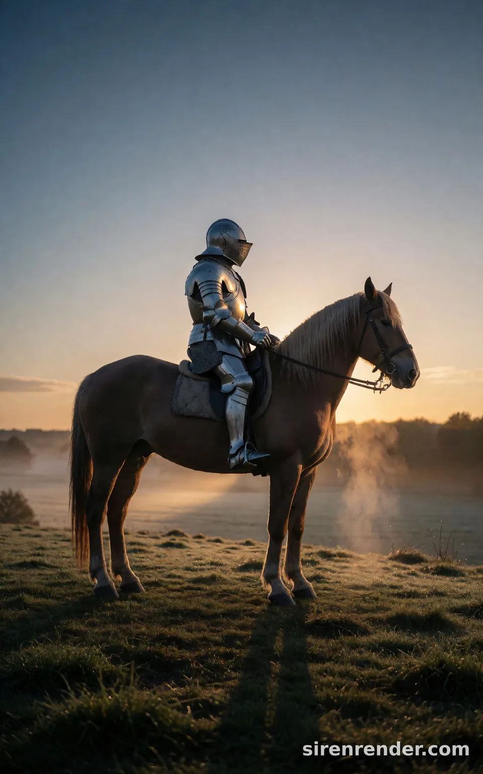 Knight at dawn, expanded prompt: Knight at dawn, expanded prompt, seed 11