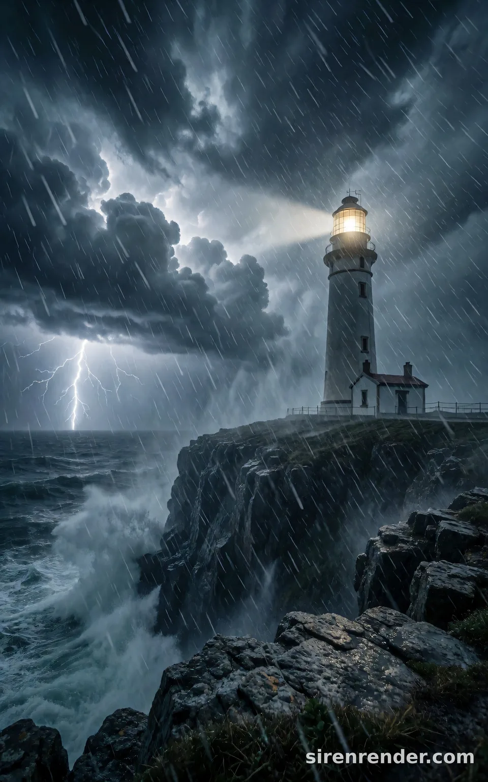 Lighthouse in a storm, expanded prompt: Lighthouse in a storm, expanded prompt, seed 33