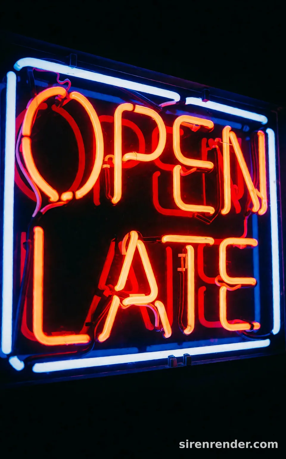 Neon sign, short prompt: Neon sign, short prompt, seed 33