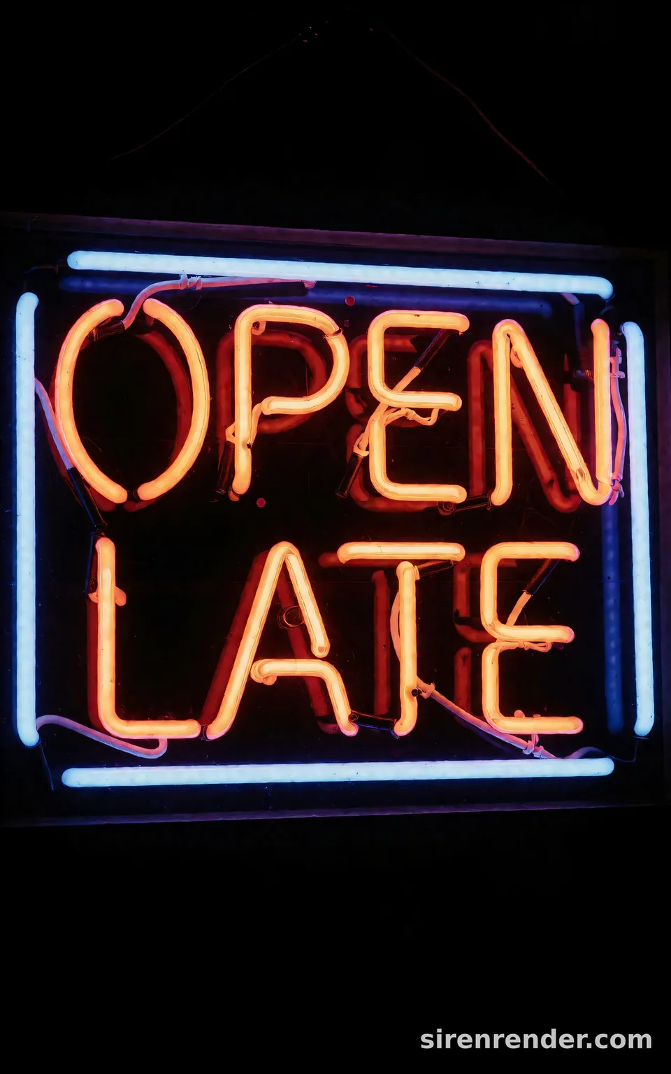 Neon sign, short prompt: Neon sign, short prompt, seed 44