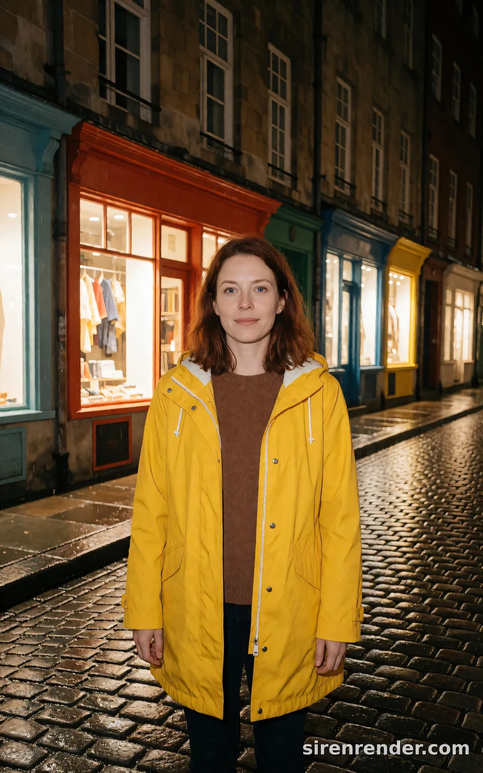 Krea 2 render: Direct on-camera flash at night. seed 502