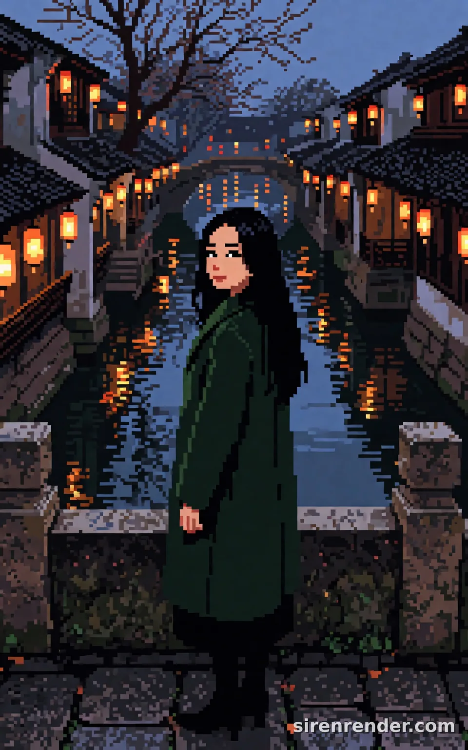 Krea 2 render: 16-bit pixel art scene seed 501