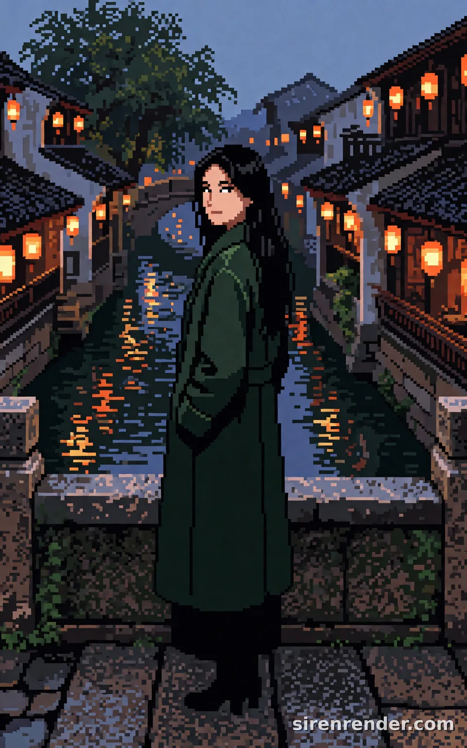 Krea 2 render: 16-bit pixel art scene seed 502