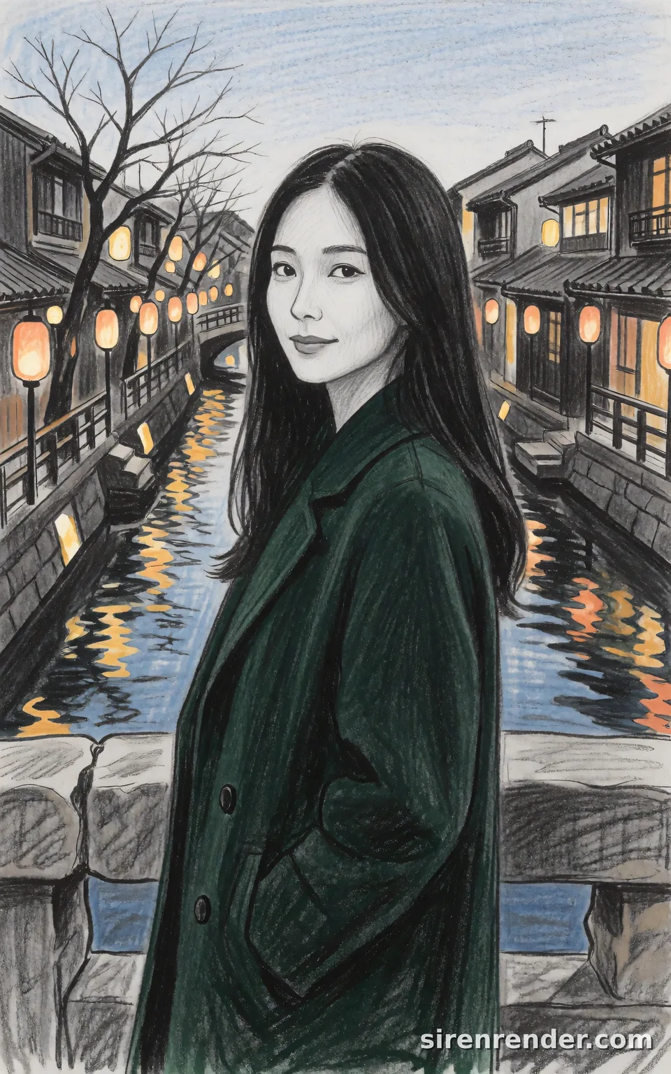 Krea 2 render: graphite pencil sketch seed 501