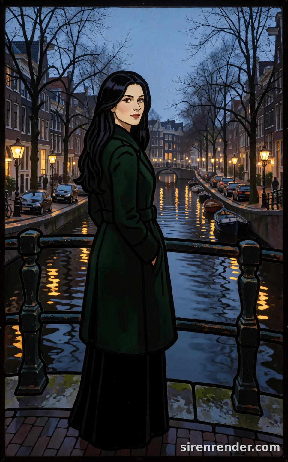 Krea 2 render: stained glass window seed 502