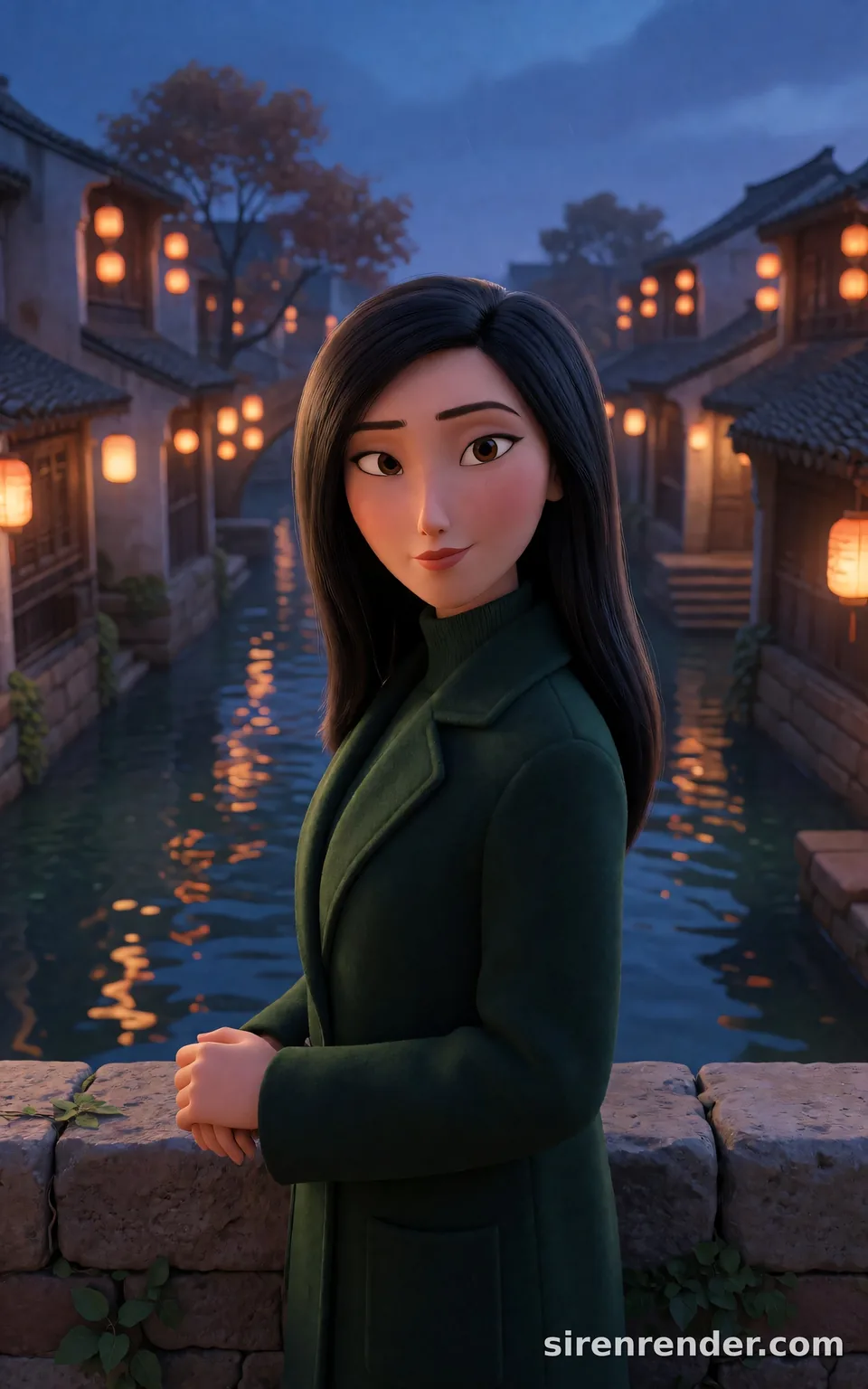 Krea 2 render: stylized 3D animated film still seed 502