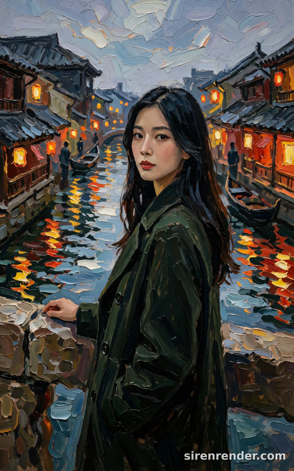 Krea 2 render: thick impasto oil painting seed 502