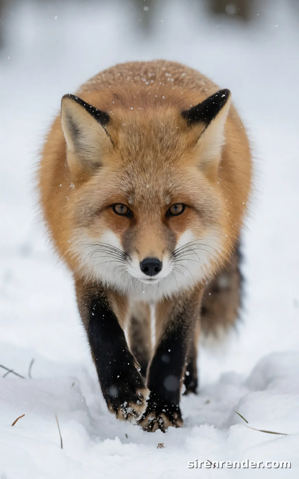 Fox in the snow, short prompt: Fox in the snow, short prompt, seed 11