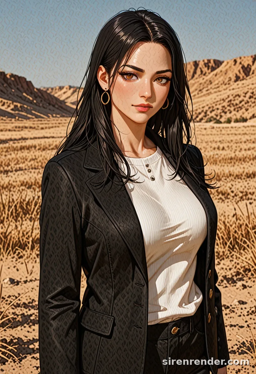 WAI-Illustrious render with the tag desert, seed 1001