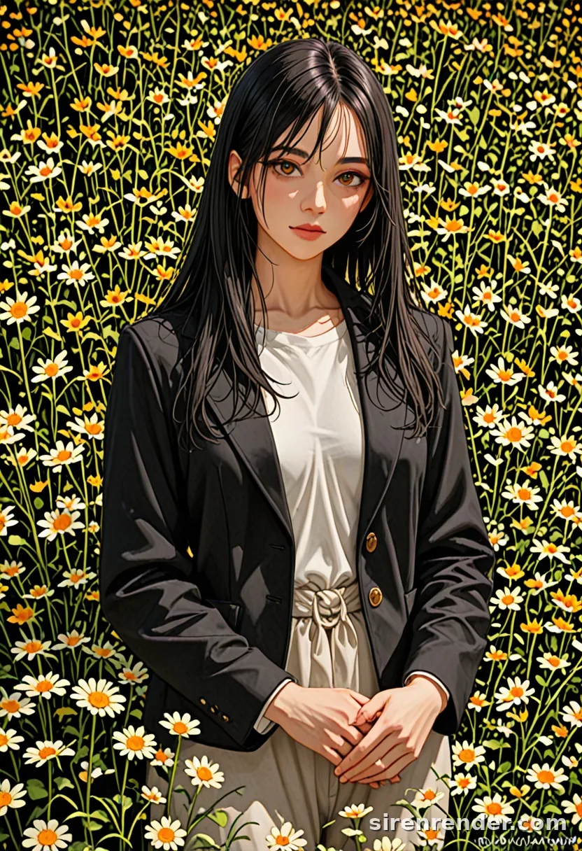 WAI-Illustrious render with the tag field of flowers, seed 1002