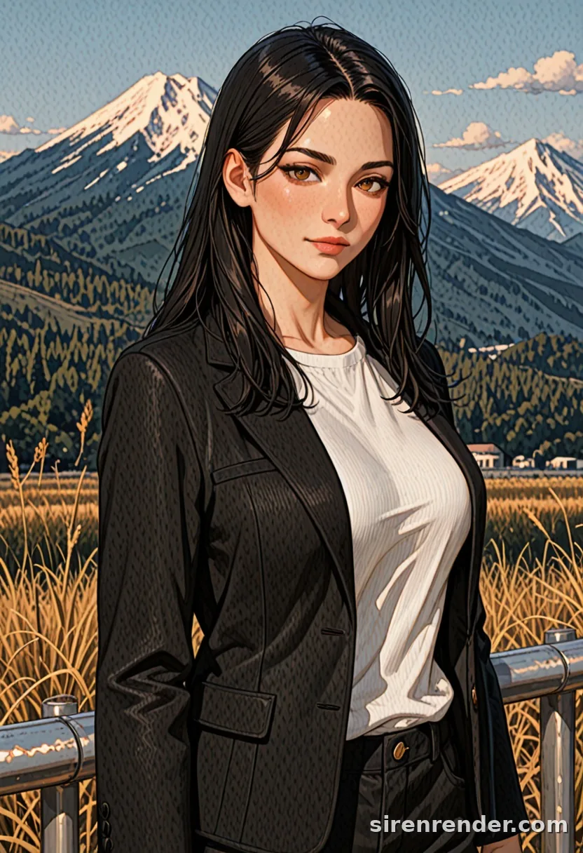 WAI-Illustrious render with the tag mountain, seed 1001
