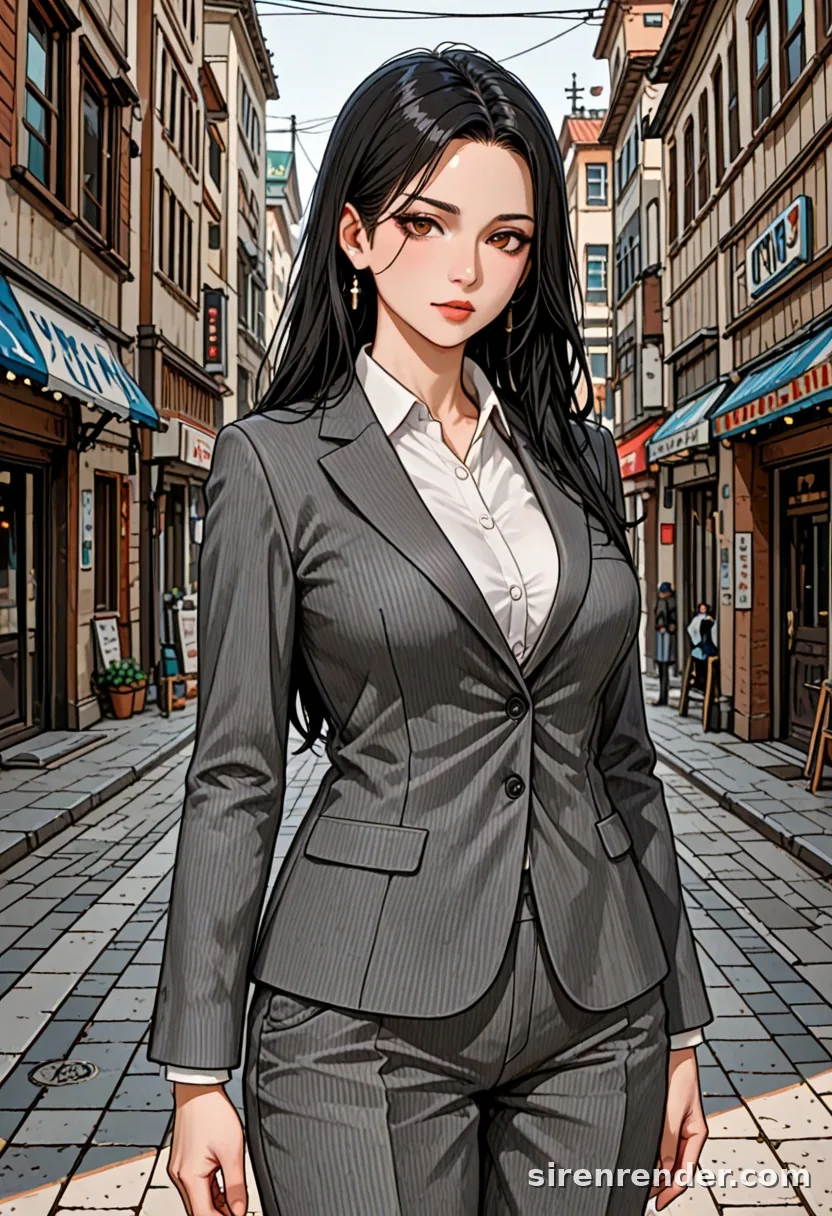 WAI-Illustrious render with the tag business suit, seed 1002