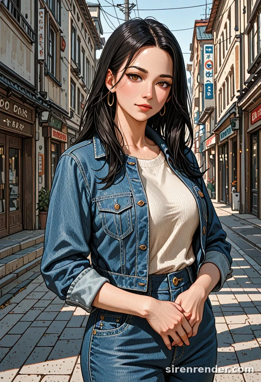 WAI-Illustrious render with the tag denim jacket, seed 1001
