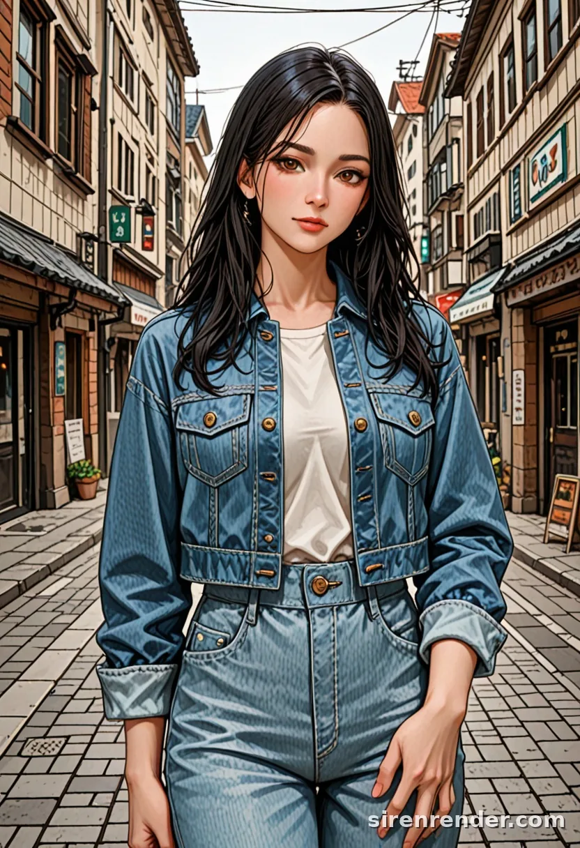 WAI-Illustrious render with the tag denim jacket, seed 1002