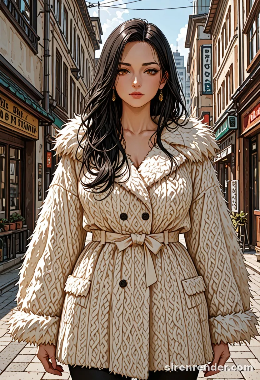WAI-Illustrious render with the tag fur coat, seed 1001
