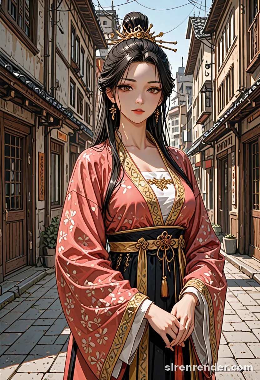 WAI-Illustrious render with the tag hanfu, seed 1001