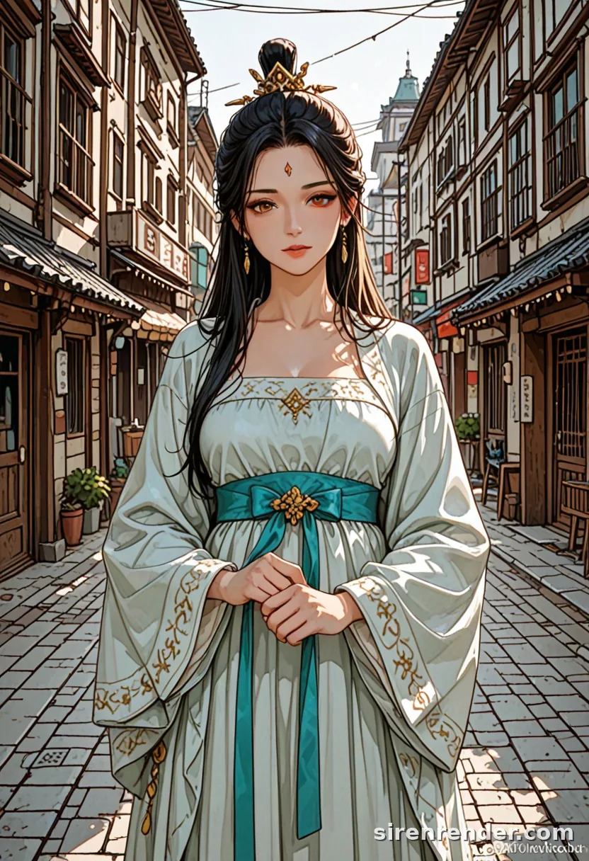 WAI-Illustrious render with the tag hanfu, seed 1002