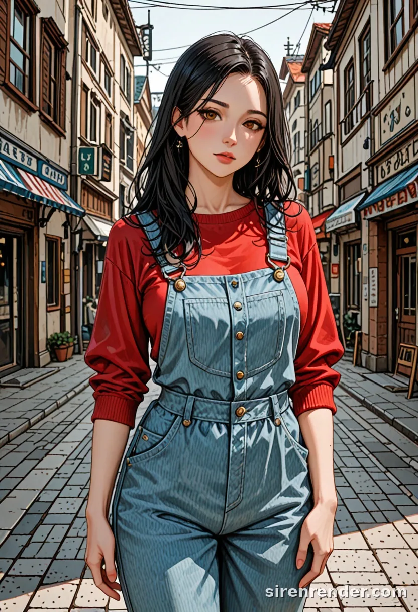 WAI-Illustrious render with the tag overalls, seed 1002