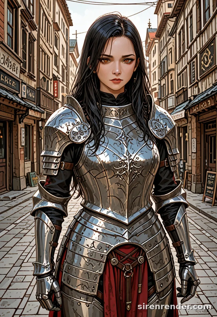WAI-Illustrious render with the tag plate armor, seed 1002