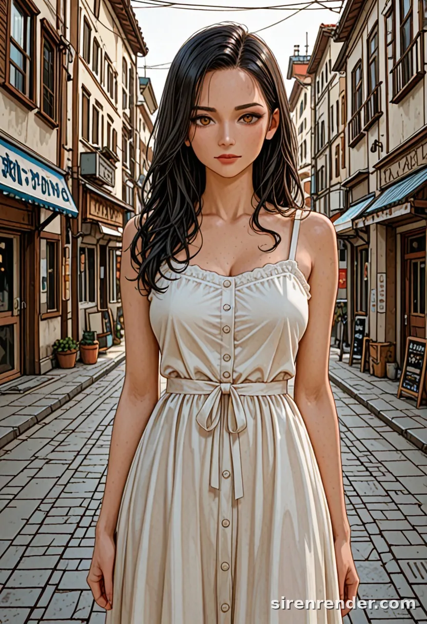 WAI-Illustrious render with the tag sundress, seed 1002
