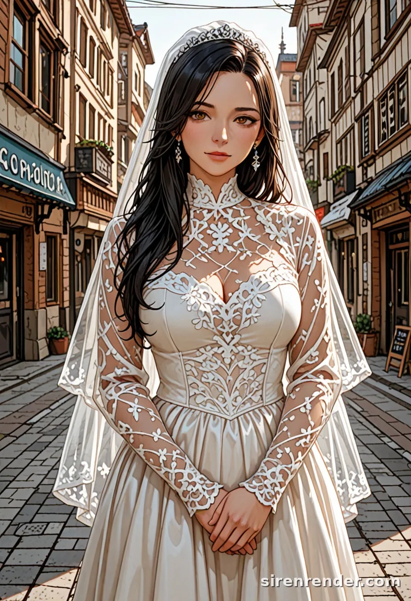 WAI-Illustrious render with the tag wedding dress, seed 1002