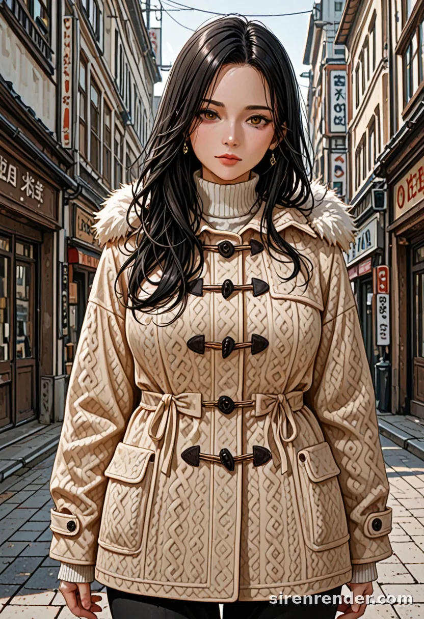 WAI-Illustrious render with the tag winter coat, seed 1001