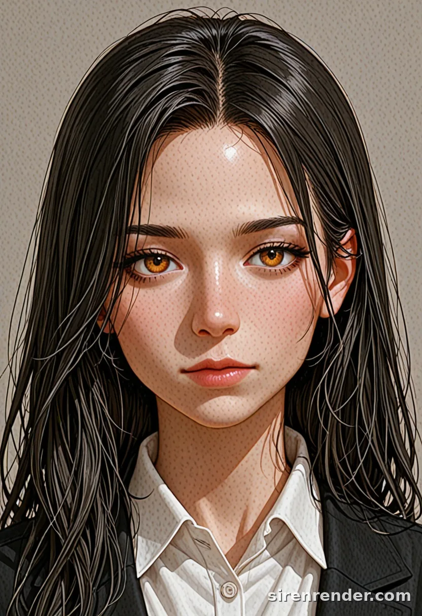 WAI-Illustrious render with the tag expressionless, seed 1001