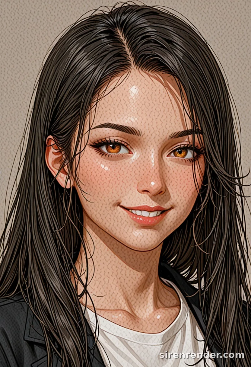 WAI-Illustrious render with the tag grin, seed 1001