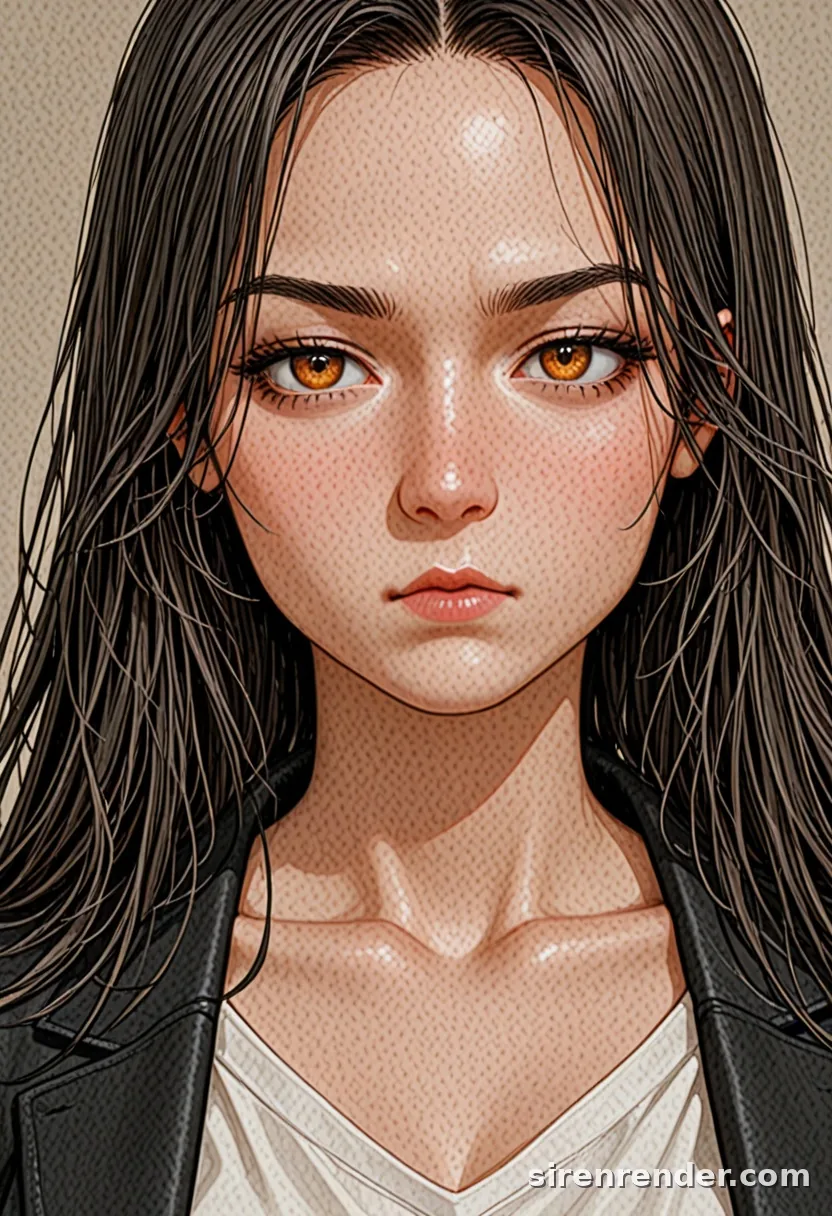 WAI-Illustrious render with the tag pout, seed 1002