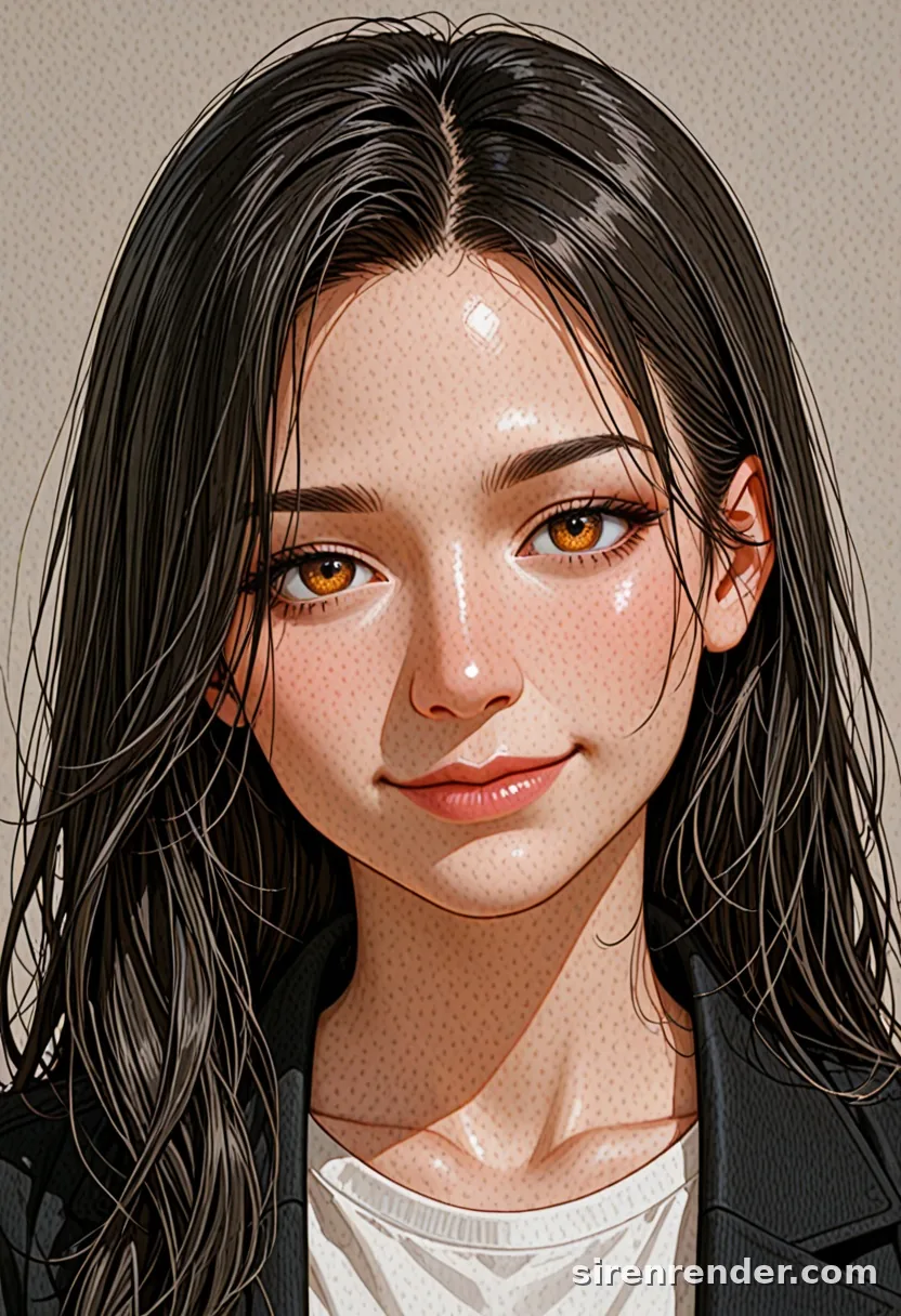 WAI-Illustrious render with the tag smile, seed 1001