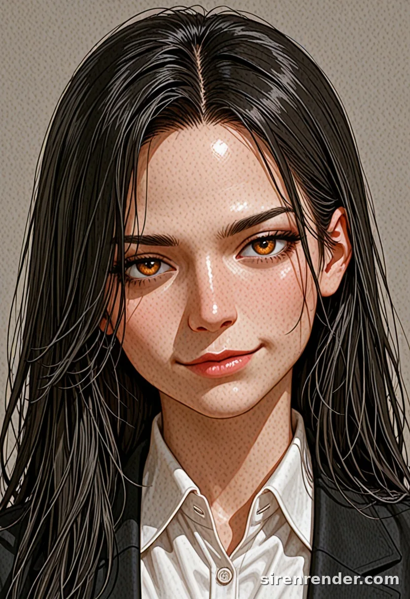 WAI-Illustrious render with the tag smirk, seed 1001