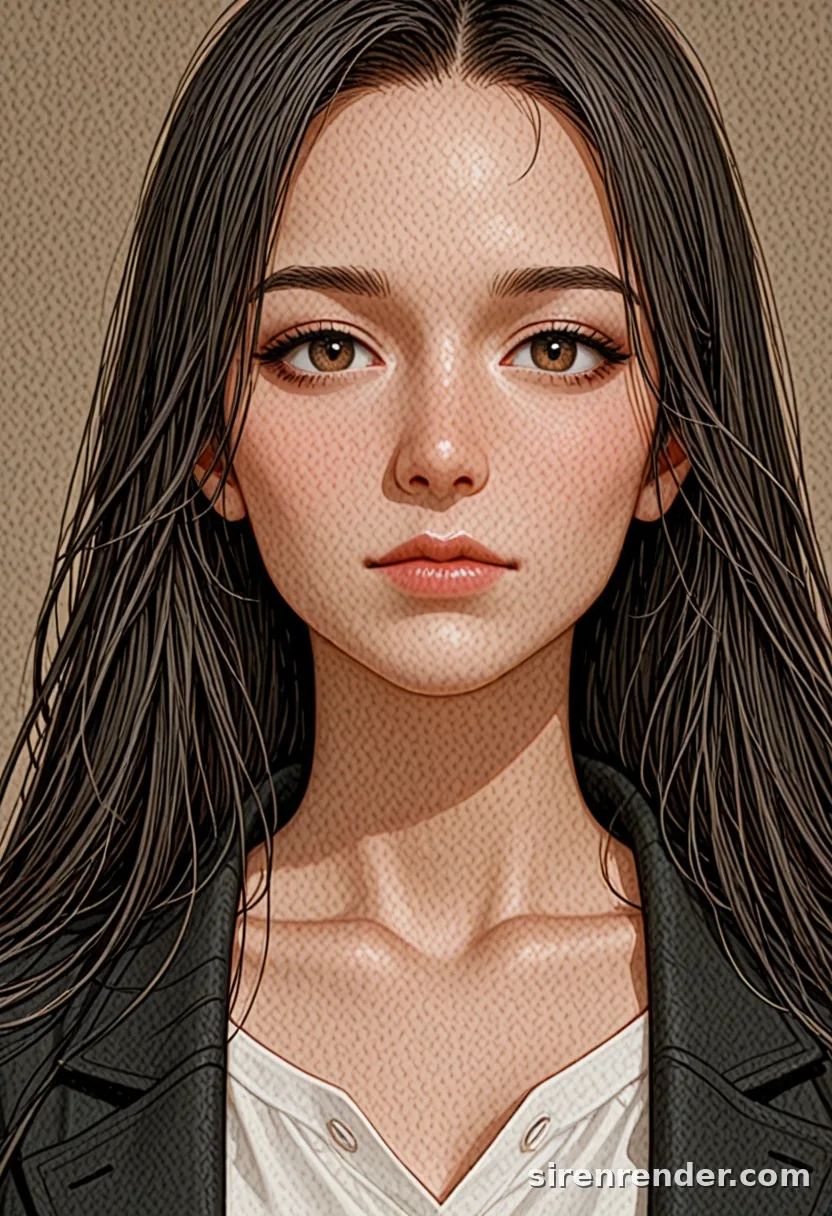 WAI-Illustrious render with the tag brown eyes, seed 1002