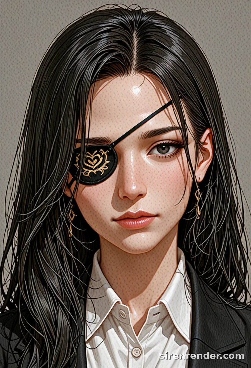 WAI-Illustrious render with the tag eyepatch, seed 1001