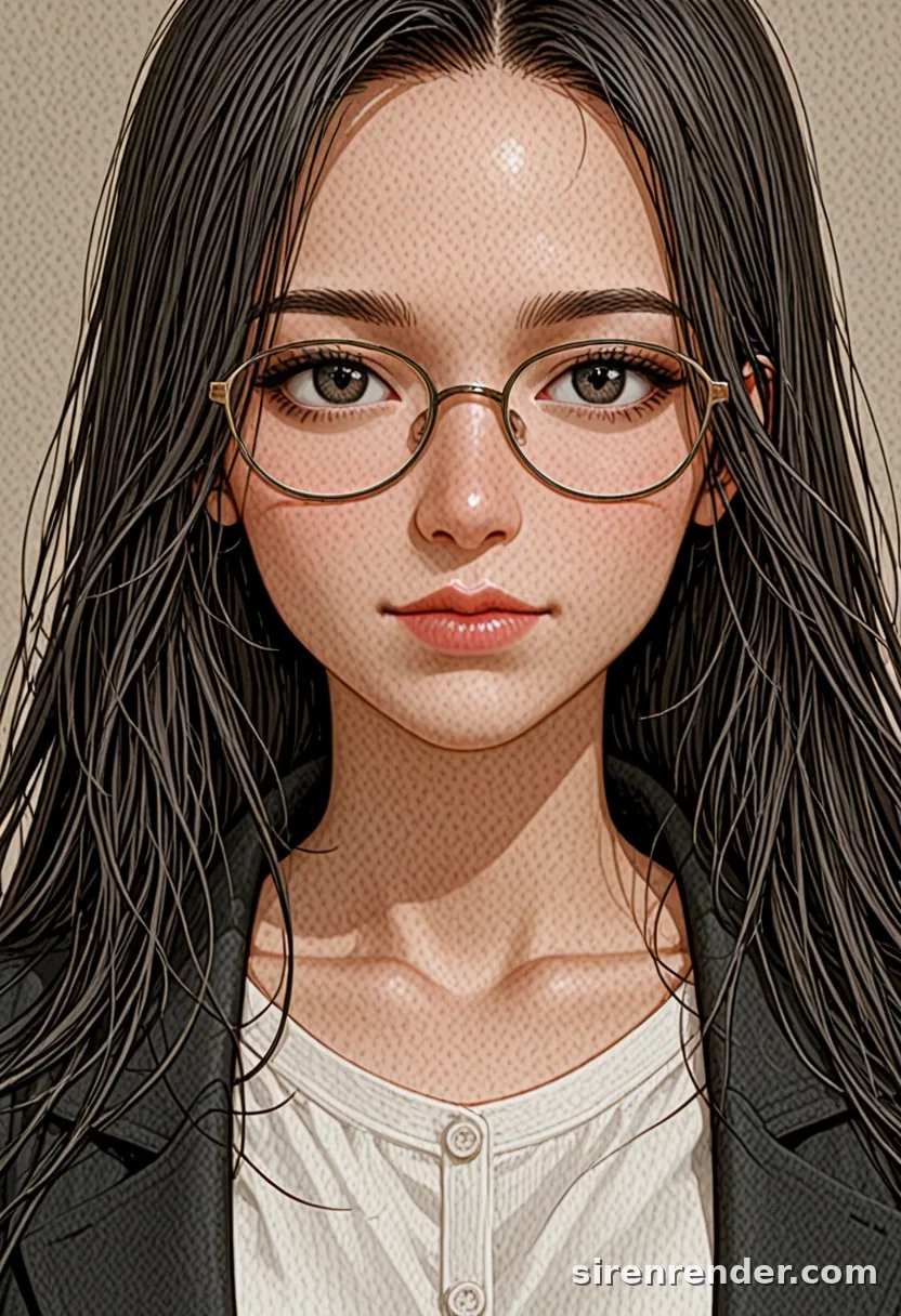 WAI-Illustrious render with the tag glasses, seed 1002