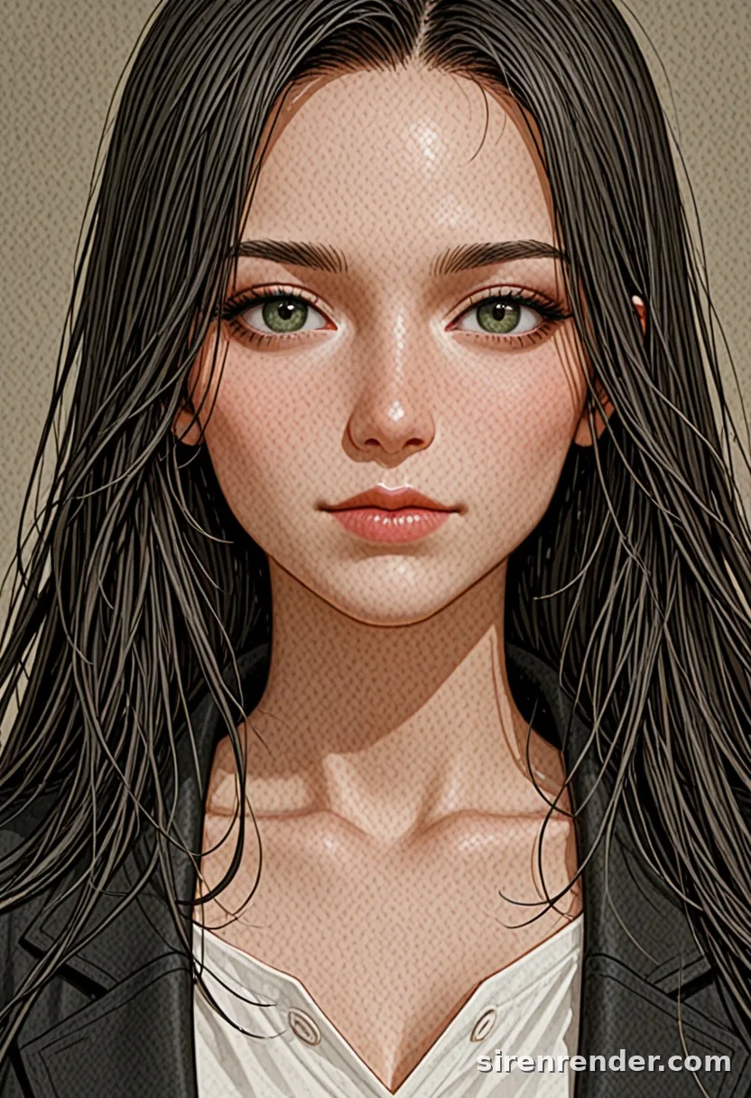 WAI-Illustrious render with the tag green eyes, seed 1002