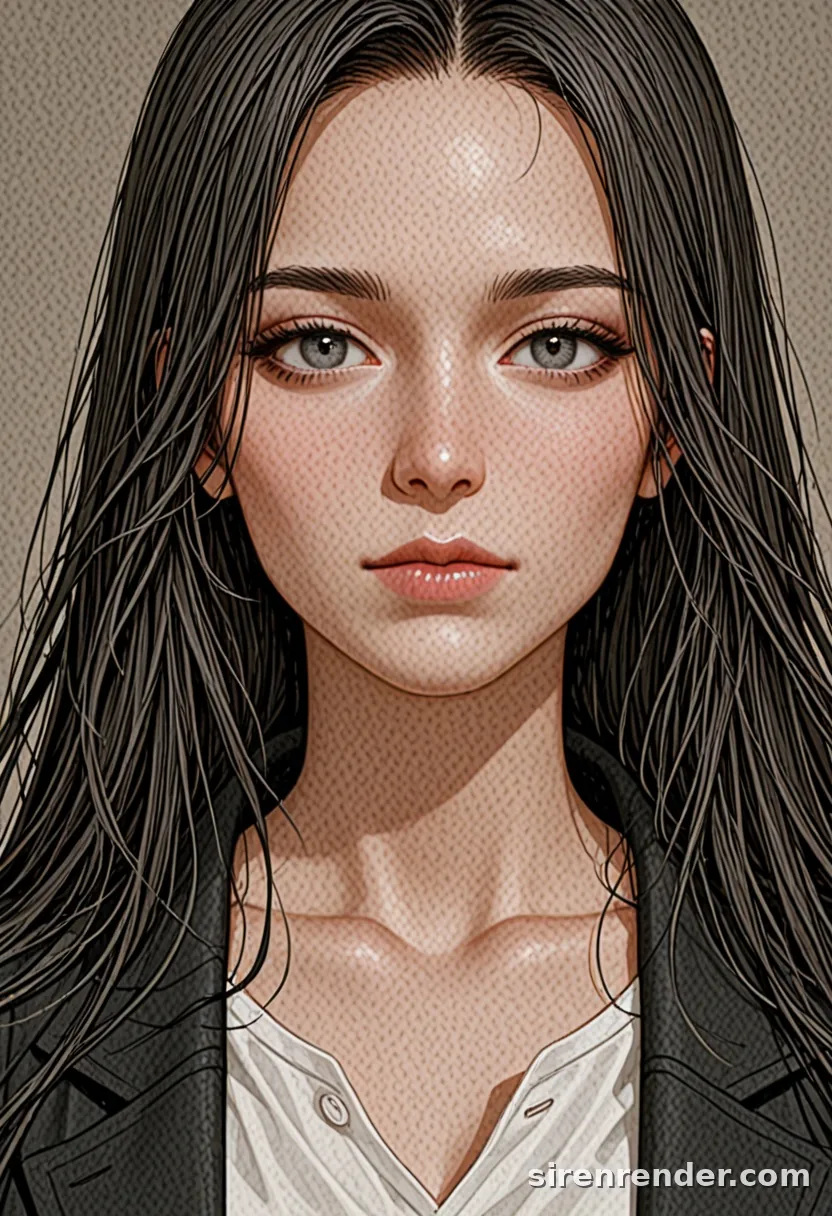 WAI-Illustrious render with the tag grey eyes, seed 1002