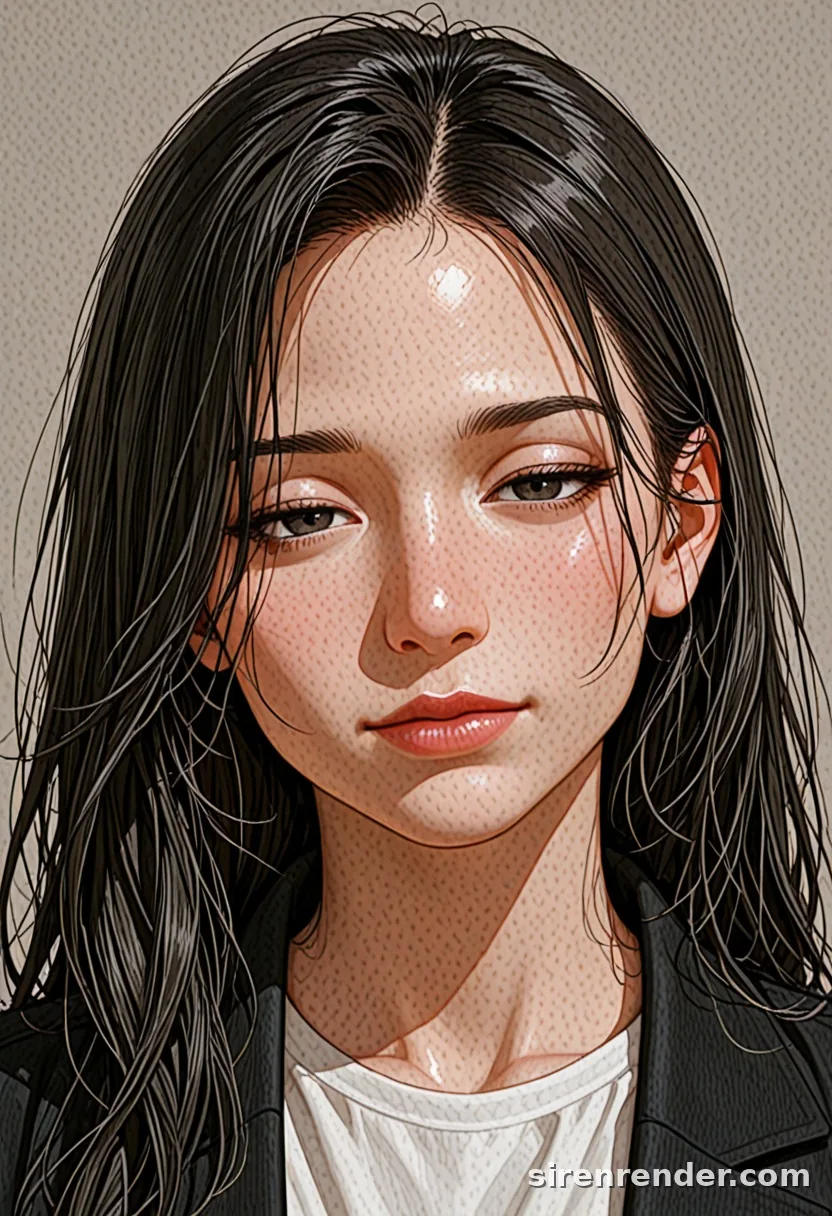 WAI-Illustrious render with the tag half-closed eyes, seed 1001