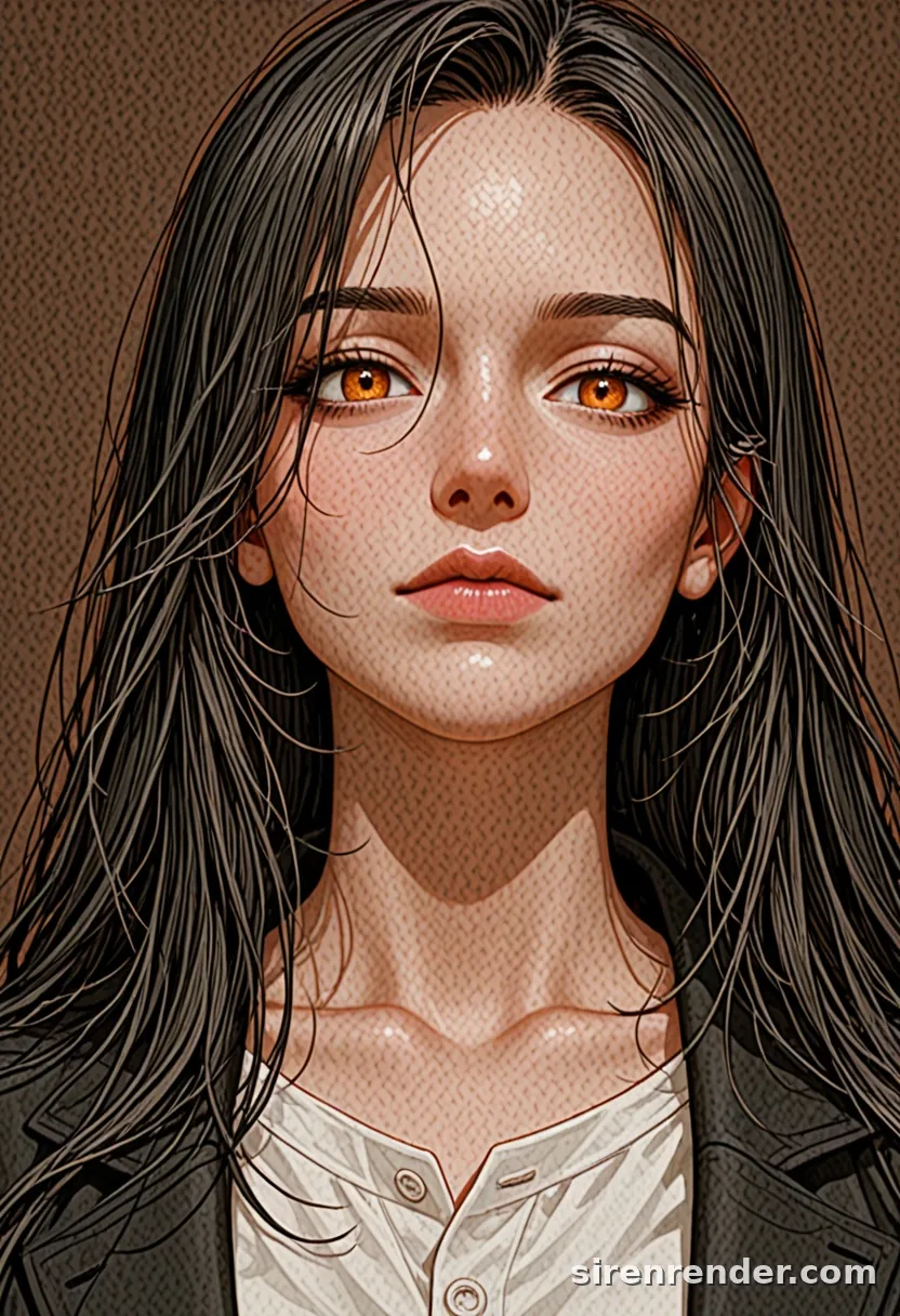 WAI-Illustrious render with the tag orange eyes, seed 1002