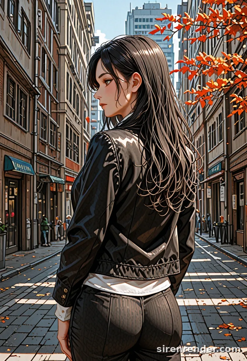 WAI-Illustrious render with the tag from behind, seed 1001