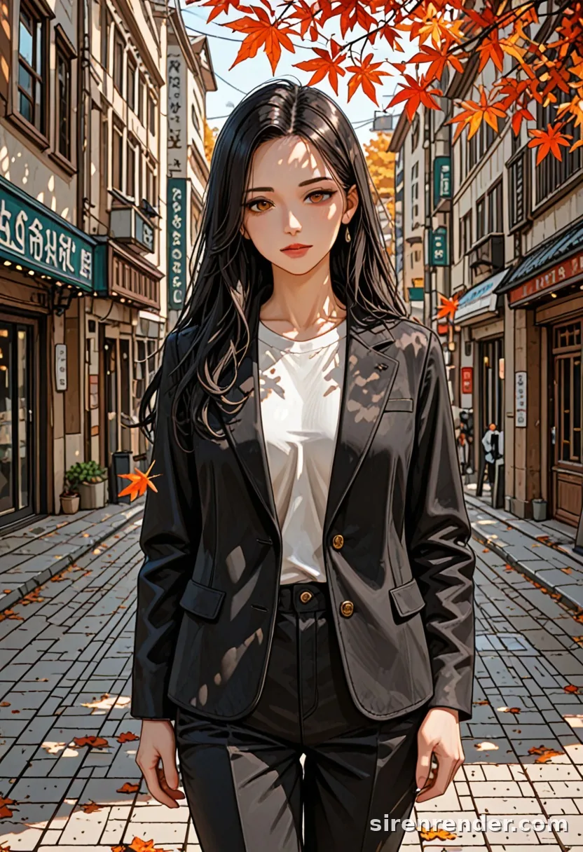 WAI-Illustrious render with the tag looking at viewer, seed 1002