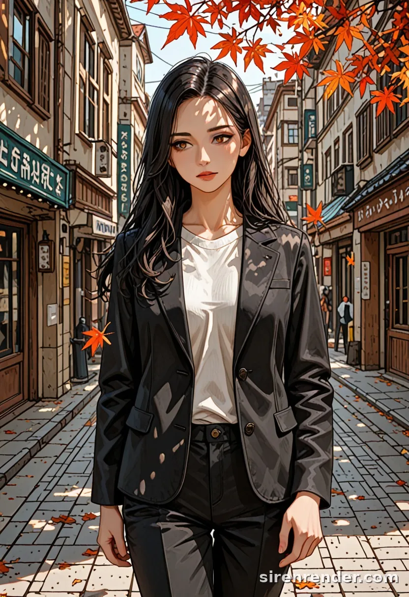 WAI-Illustrious render with the tag looking away, seed 1002