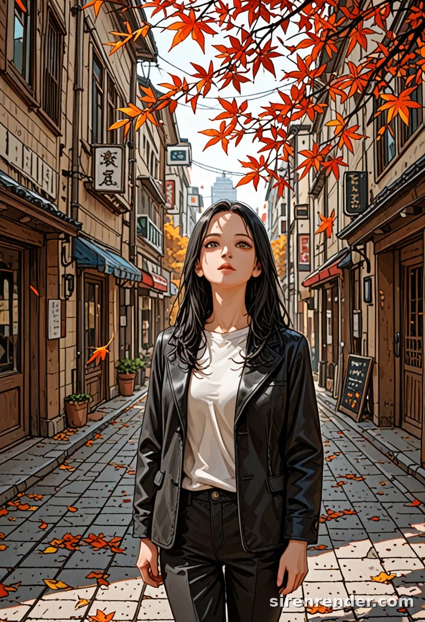 WAI-Illustrious render with the tag looking up, seed 1002