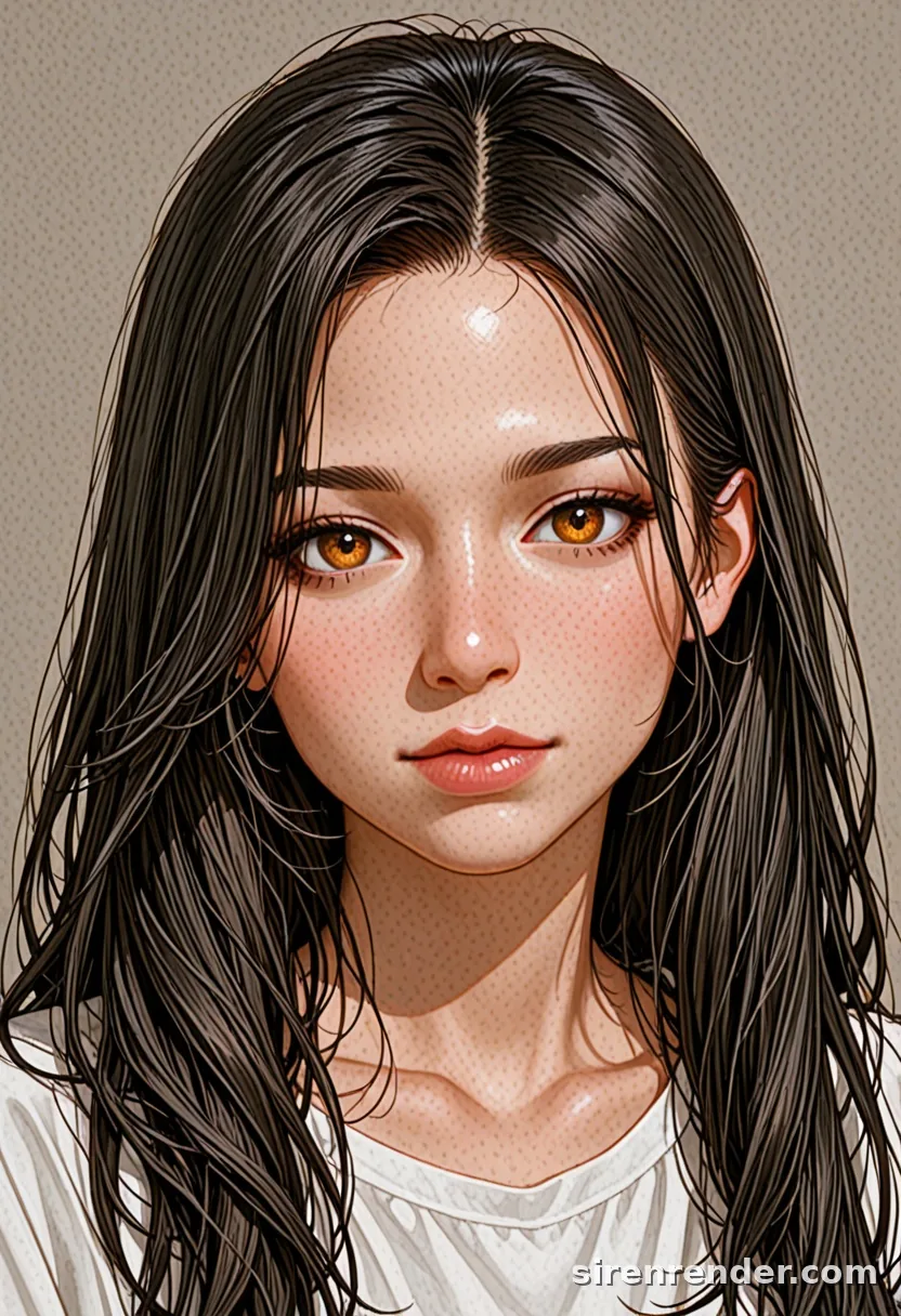 WAI-Illustrious render with the tag black hair, seed 1001