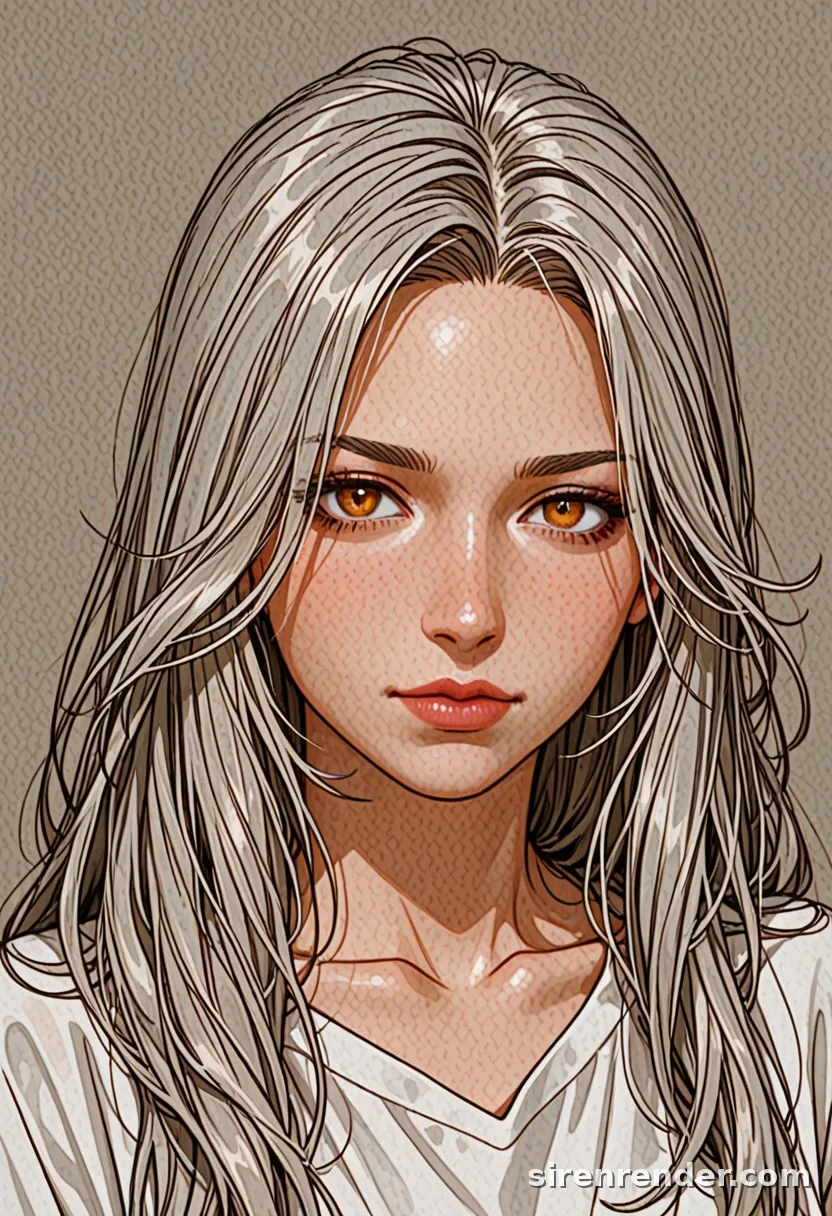 WAI-Illustrious render with the tag grey hair, seed 1001