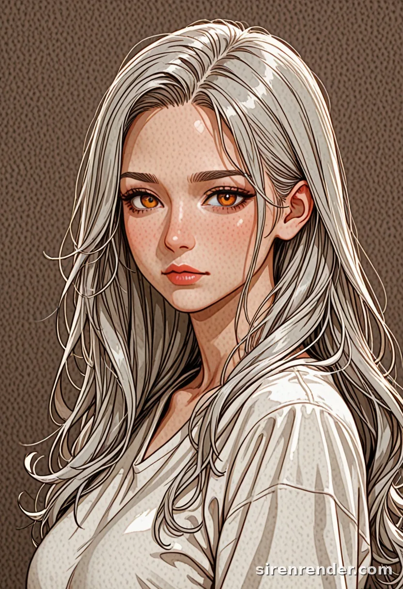 WAI-Illustrious render with the tag grey hair, seed 1002