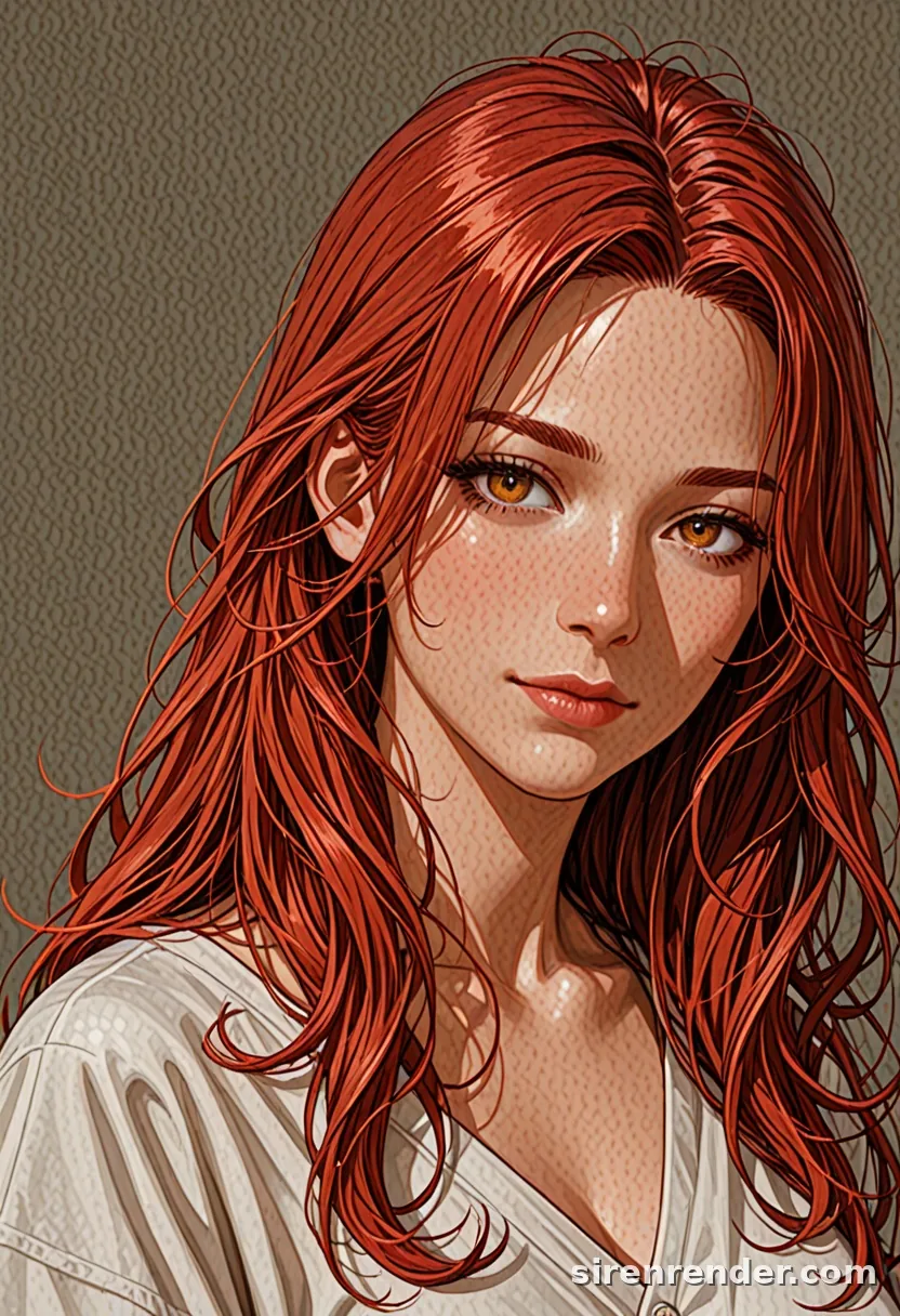 WAI-Illustrious render with the tag red hair, seed 1001