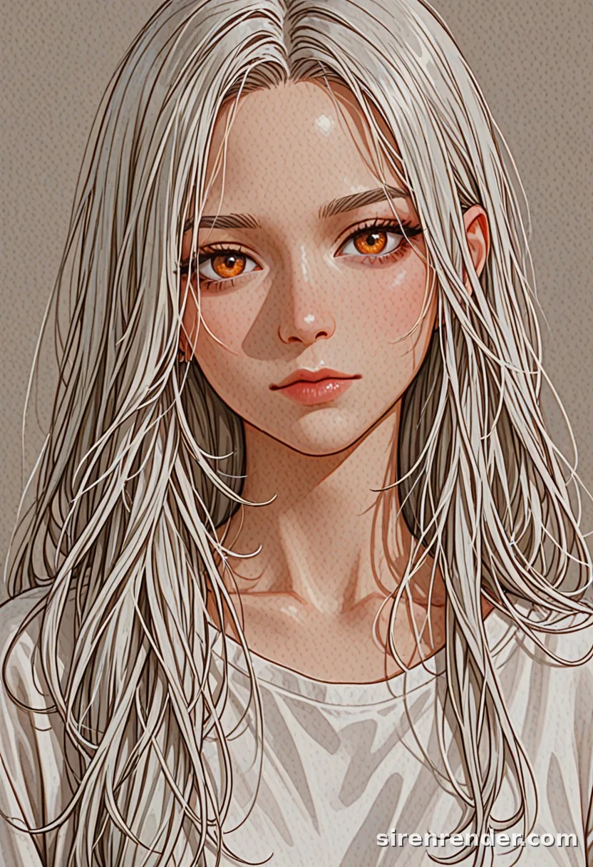 WAI-Illustrious render with the tag silver hair, seed 1001