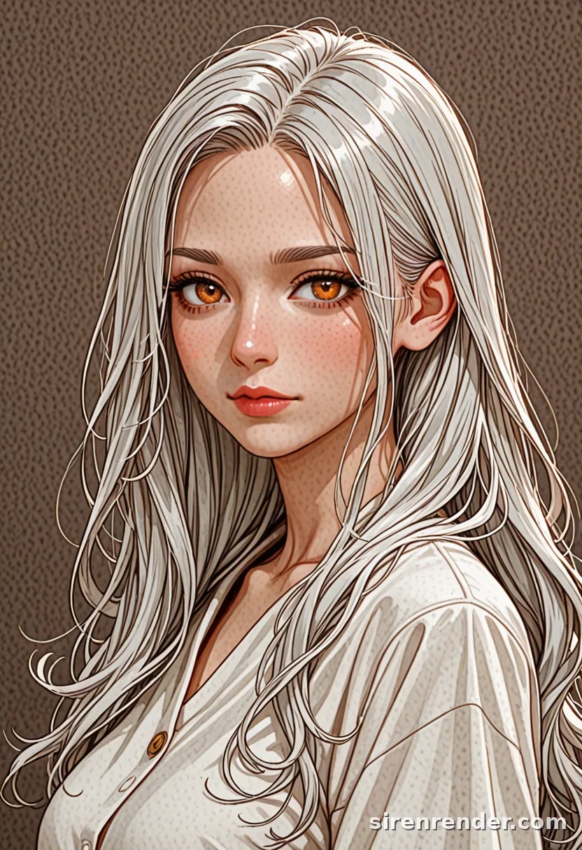 WAI-Illustrious render with the tag silver hair, seed 1002